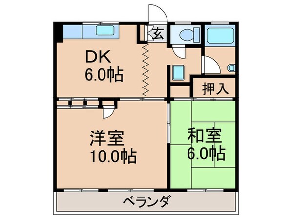 グリ－ンライフビルの物件間取画像